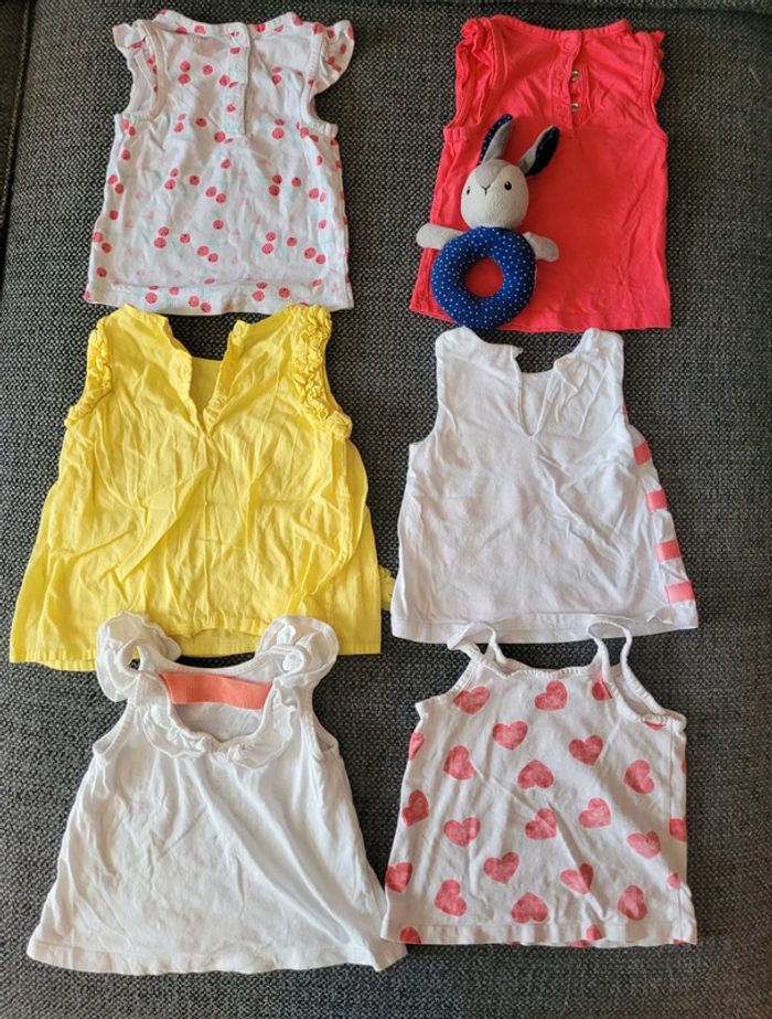Lot 6 débardeurs 12 mois - photo numéro 8