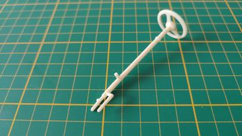 Volant crème pièce détachée miniature Burago Mercedes 300 SL 1954 1/18 1/18e #D85