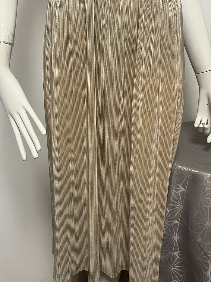 Jupe doré mi longue Zara - photo numéro 7