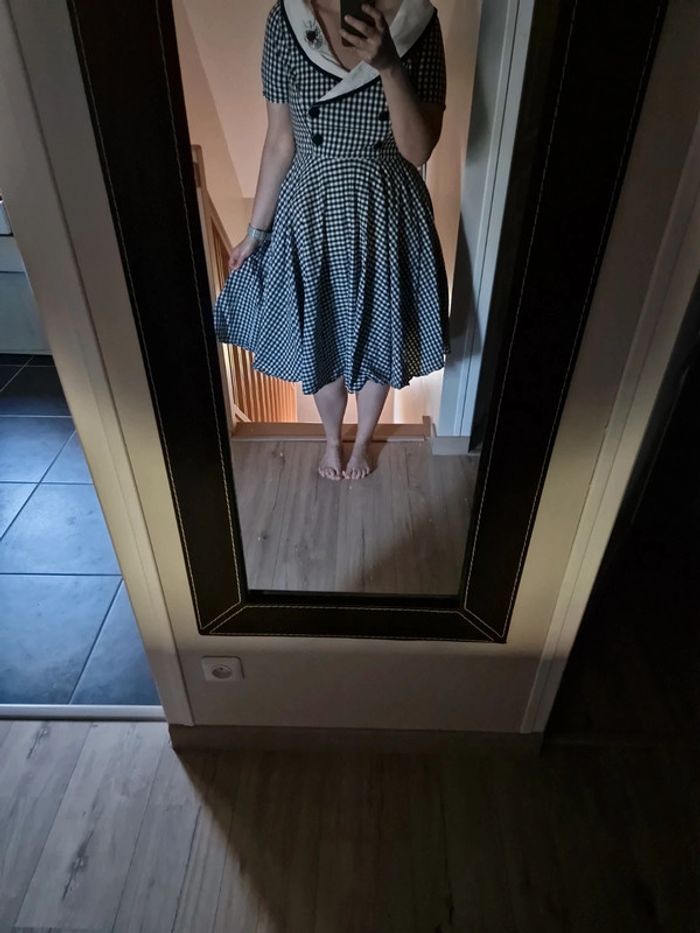 Robe pin-up rétro taille xl hell bunny