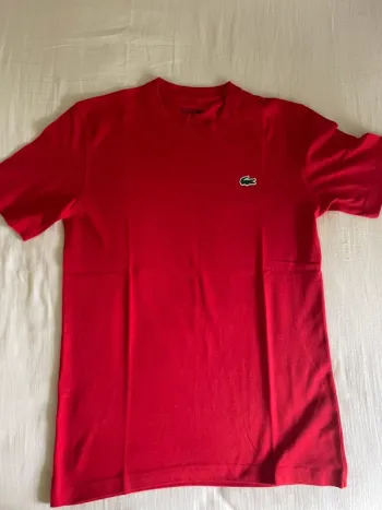 Tee-shirt rouge Lacoste sport