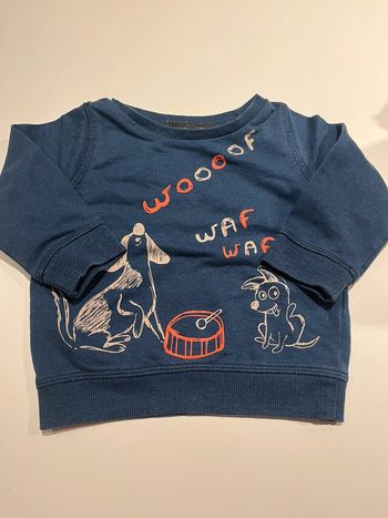 Sweat fin in extenso taille 12 mois