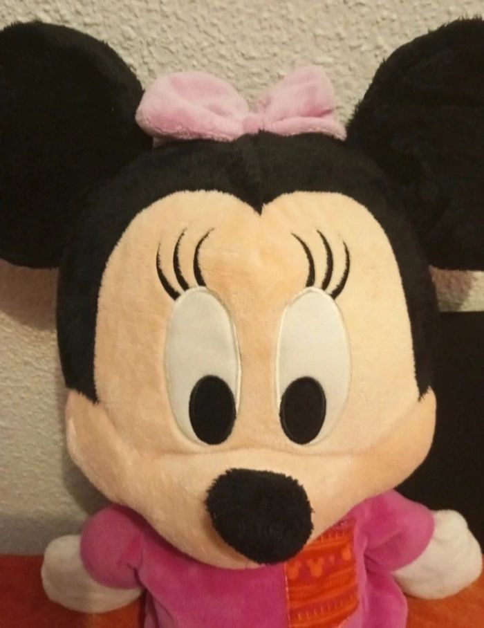 Minnie robe rose frise orange et nœud papillon rose - photo numéro 2