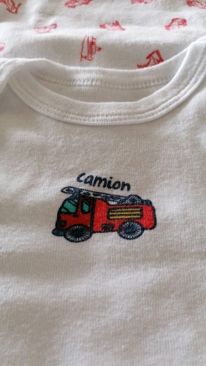 Lot de 5 body's 3mois manches courtes - photo numéro 4