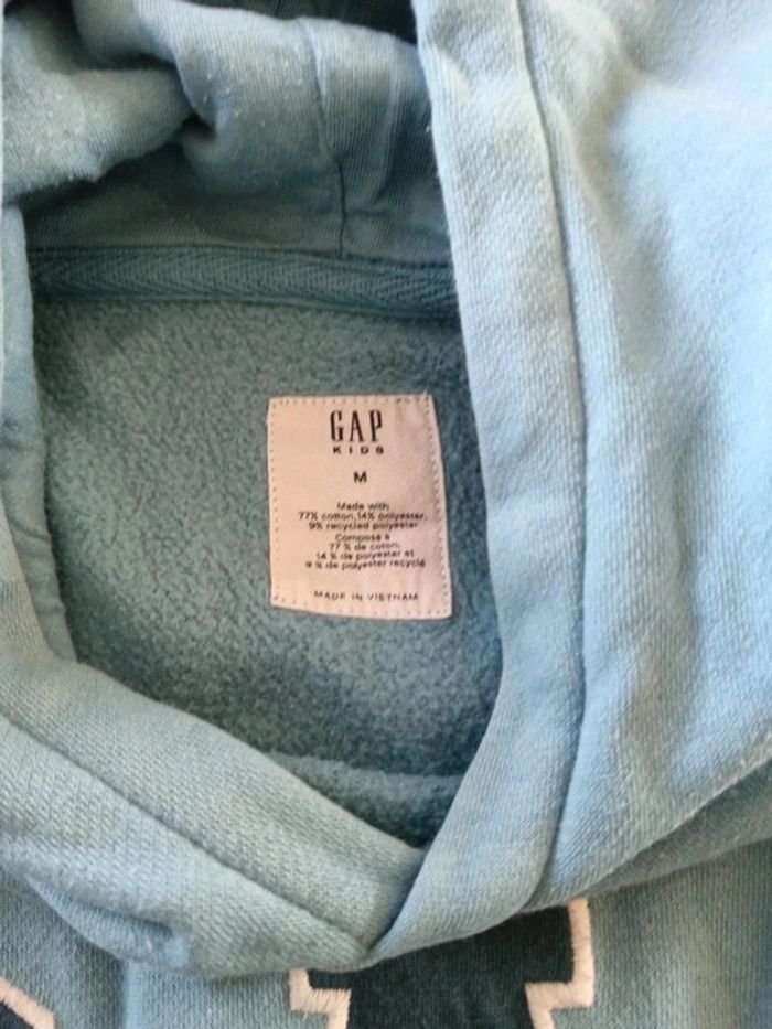 C53 sweat bleu Gap kids M - photo numéro 3