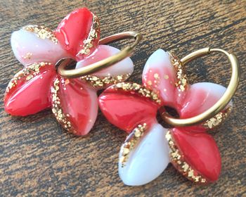 Boucles d'oreilles faites mains