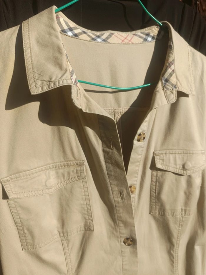 Robe longue beige manches courtes - photo numéro 2