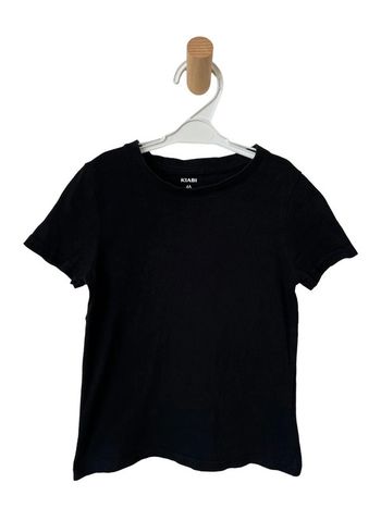 T-shirt manches courtes noir uni - Kiabi 4 ans