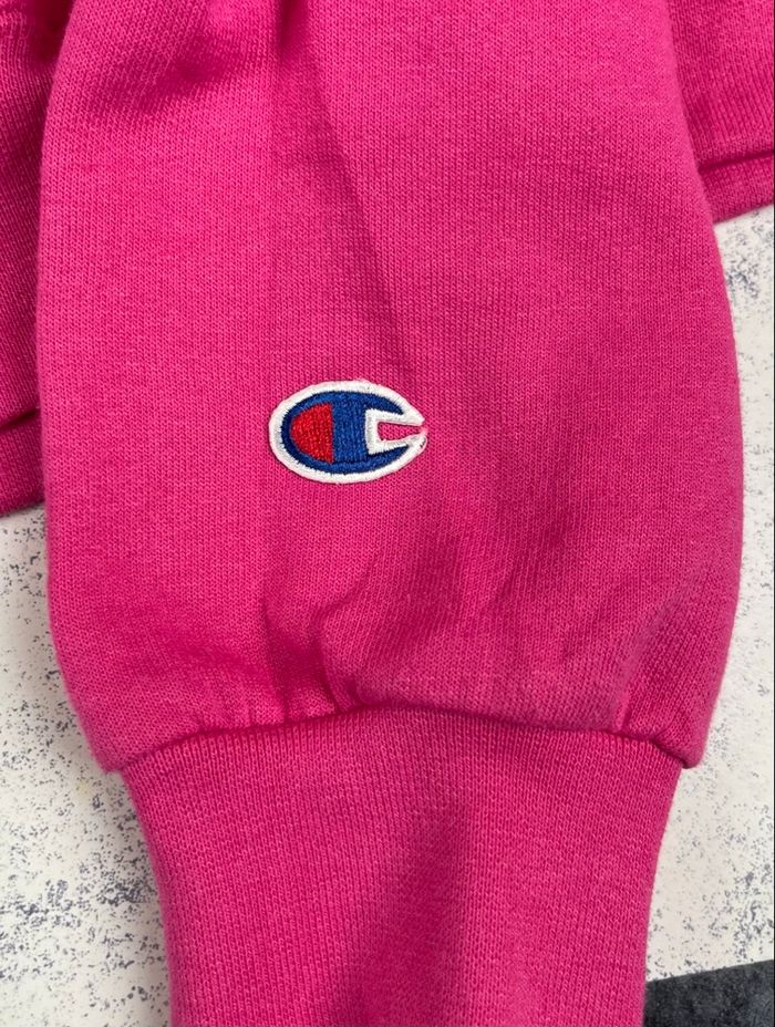 Sweat à capuche Champion Ocean City New Jersey rose – taille S femme - photo numéro 4