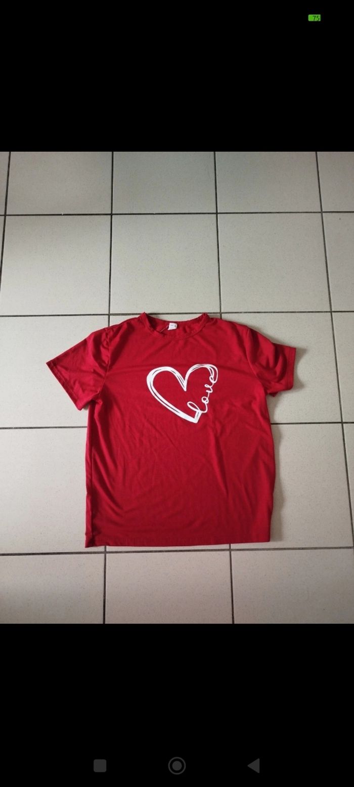 T-shirt rouge love