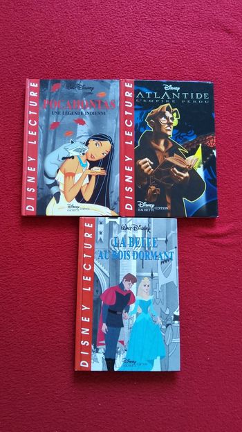 Lot de 3 livres Disney