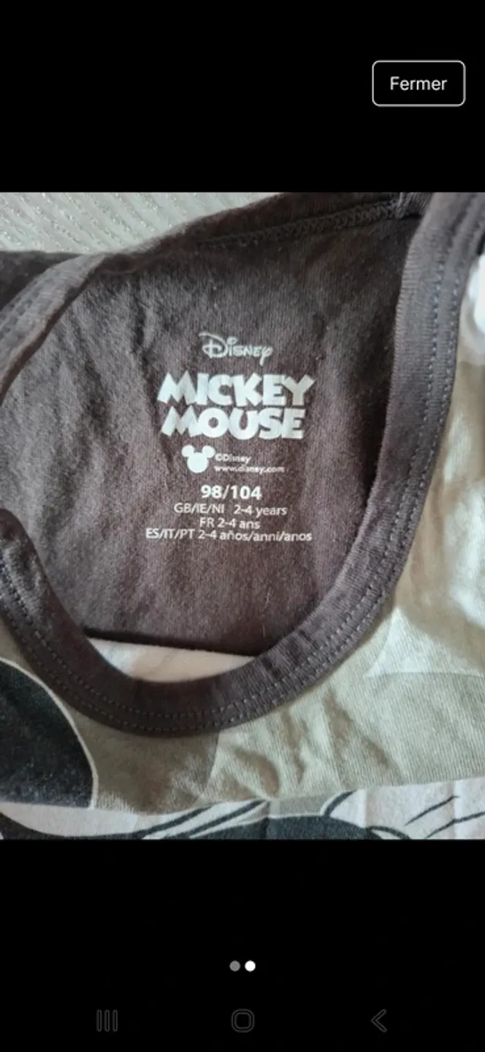 Débardeur Mickey 2-4 ans - photo numéro 2