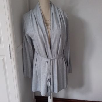 GILET BLEU CIEL CL CHÂLE - ZARA - T.L