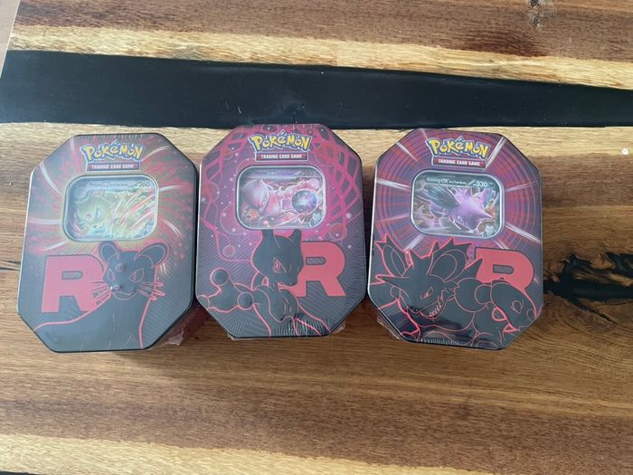 Lot 3 Pokébox Team Rocket - Mewtwo + Nidoking + Persian - EV10 Rivalités Destinées- NEUF FR