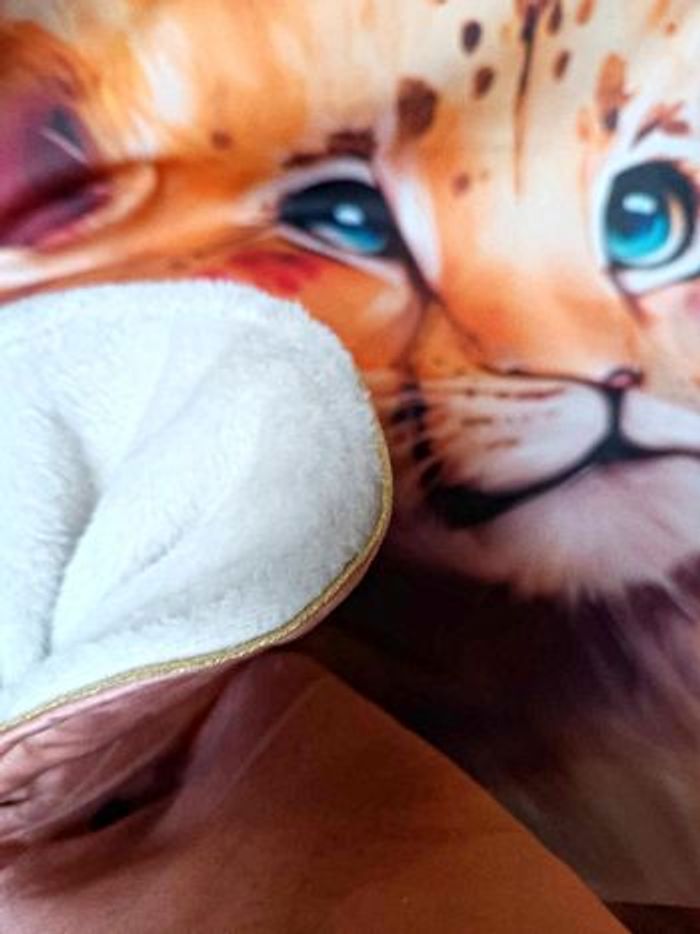 Couverture molletonnée lion - photo numéro 3