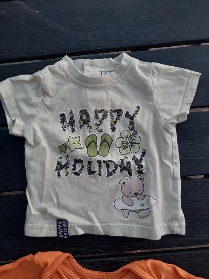 Lot 2 tee-shirts 3moiw - photo numéro 3