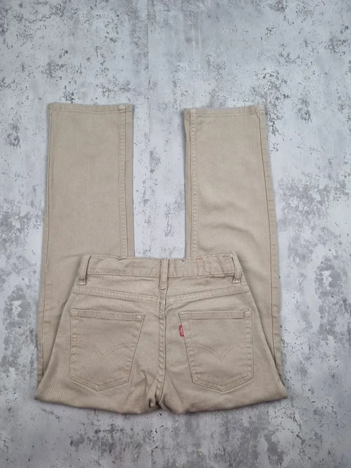 Jean Levi’s 514 Straight Beige – Taille 32 Femme - photo numéro 3