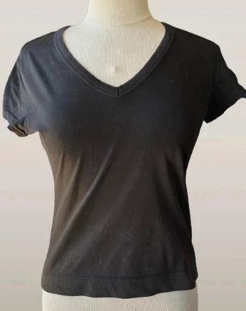 Tee shirt noir uni basique H&M taille s 36