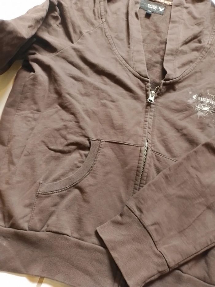 Sweat femme brun à capuchon Complices - photo numéro 14