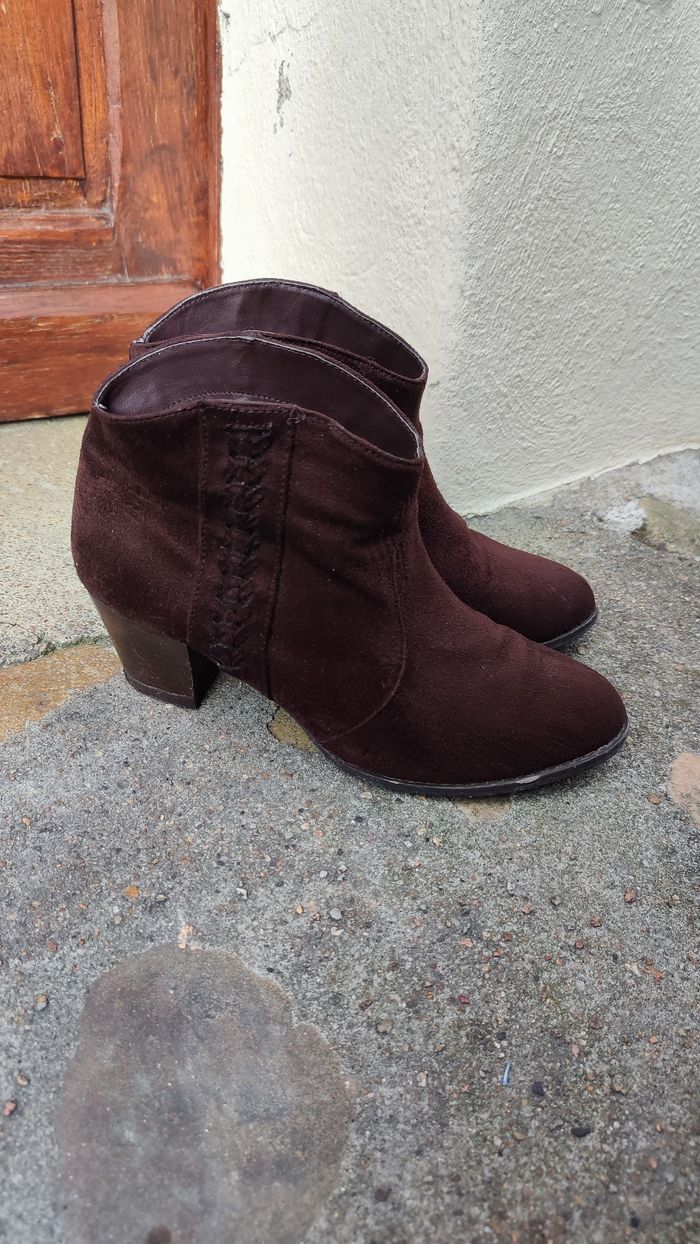 Bottines marron La Redoute 38 - photo numéro 3
