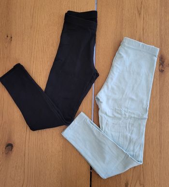 Lot de 2 leggings thermiques enfant 6-8 ans