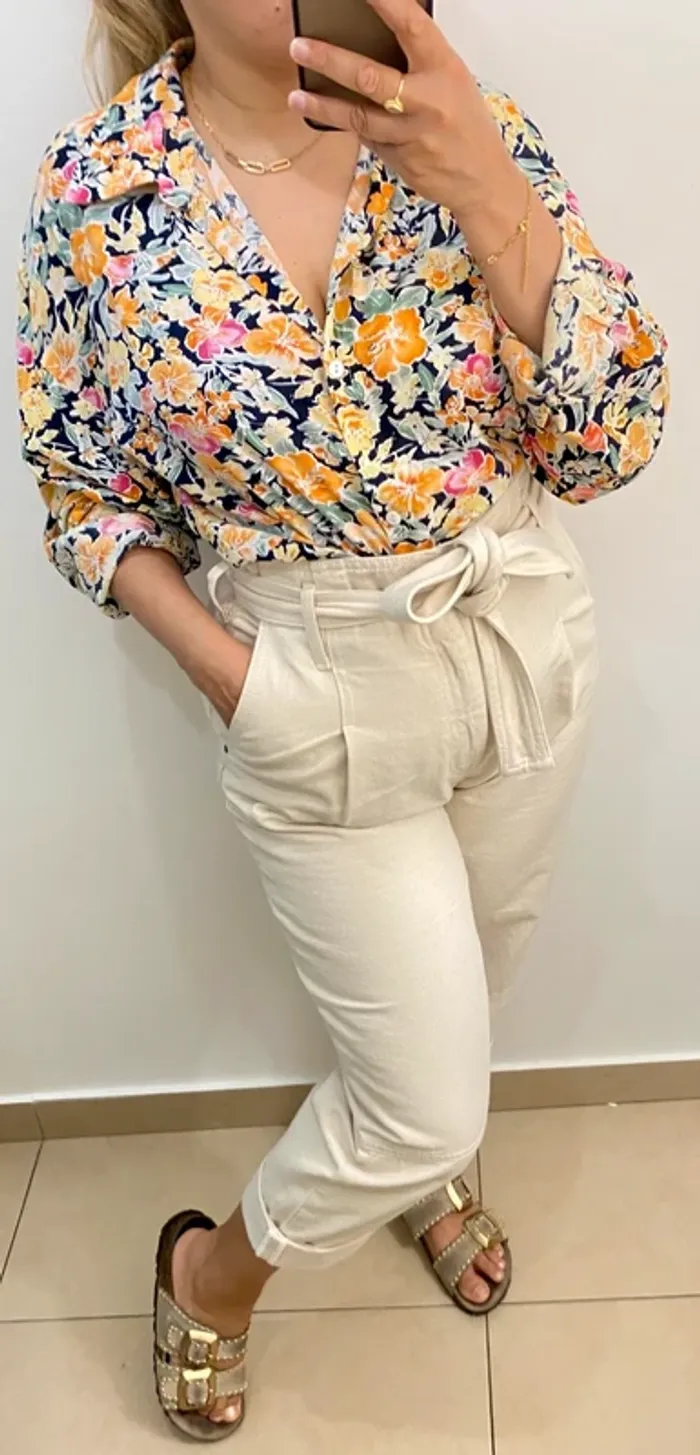 Chemise imprimée fleurs Taille 40 - photo numéro 5