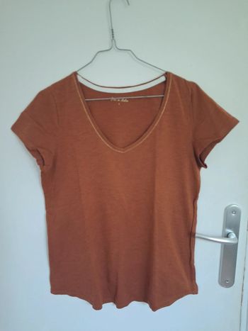 Tee-shirt marron femme S grain de malice