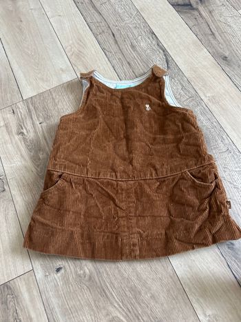 Robe velours bébé fille