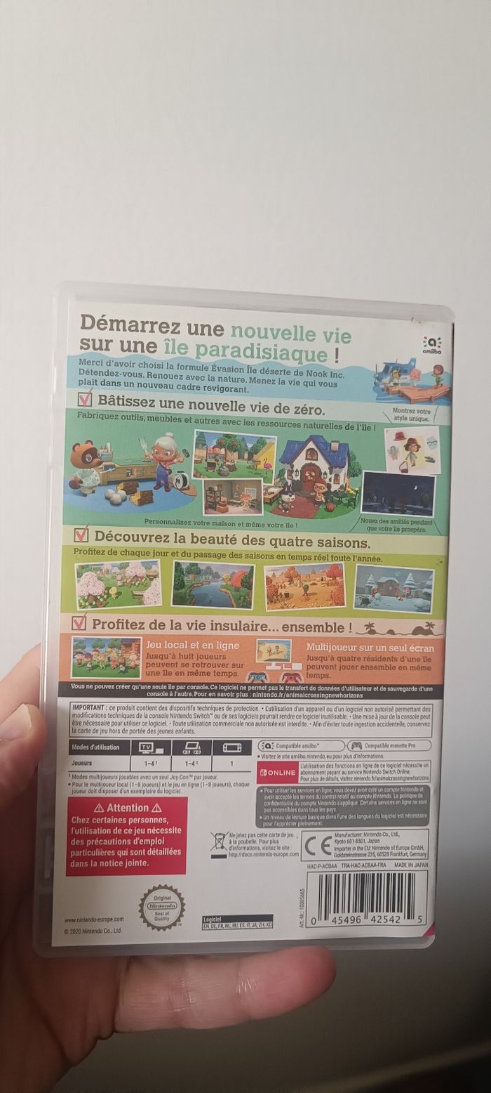 Jeu Switch Animal Crossing New Horizons - photo numéro 3