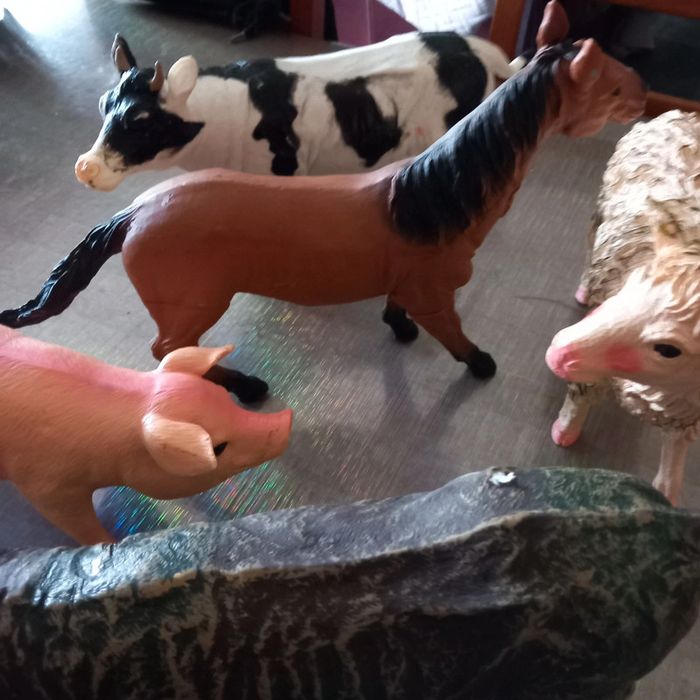 Lot  de grandes figurines d animaux  en caoutchouc 20/20cms - photo numéro 3