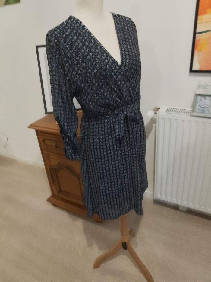 Robe décolletée bleu marine toutes saisons femme '' Andromède '' - photo numéro 3