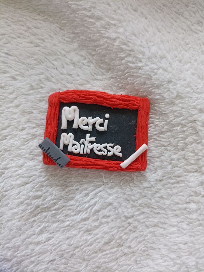 Magnet tableau merci maîtresse