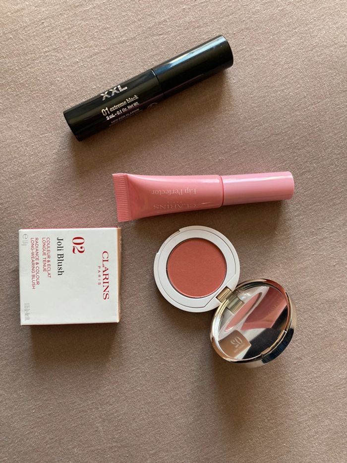 Clarins maquillage blush mascara lip perfector
