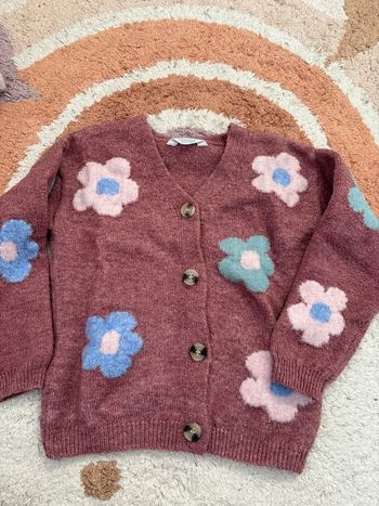 Gilet fleurs 6-7 ans 