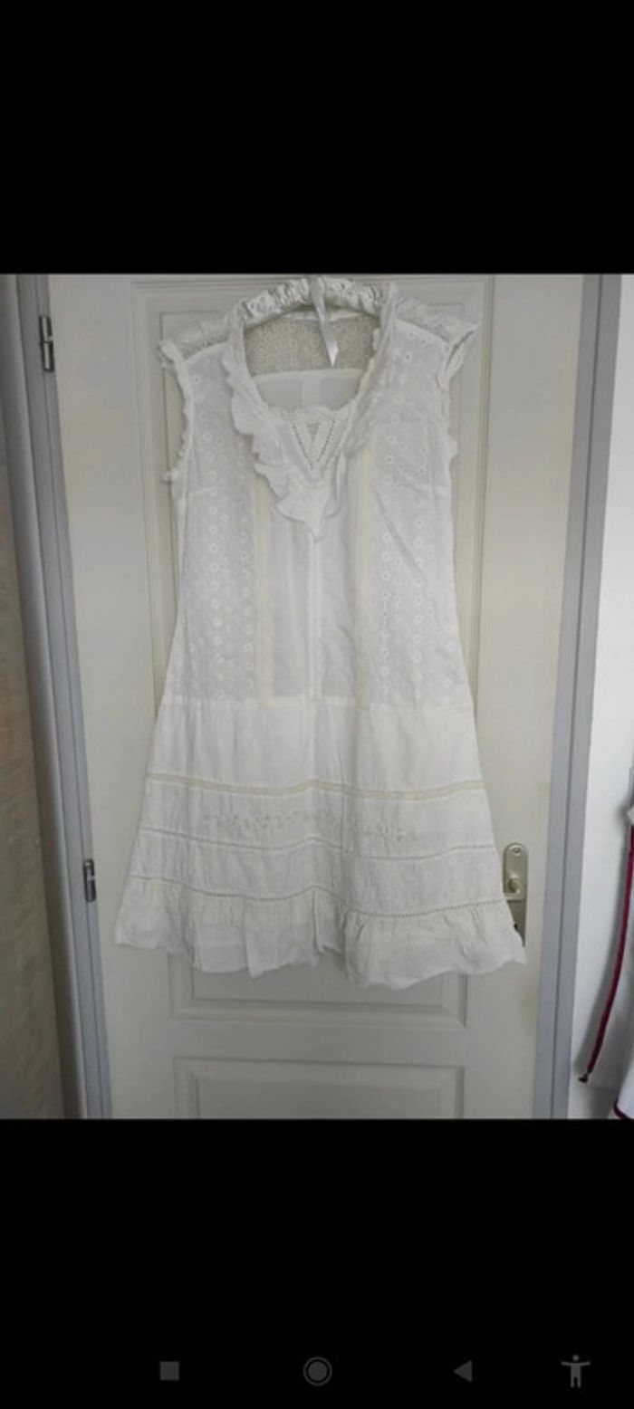 Robe bohème écru