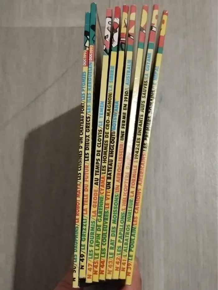 Lot vintage de 9 livres Images Doc année 1992-93 L078 - photo numéro 3