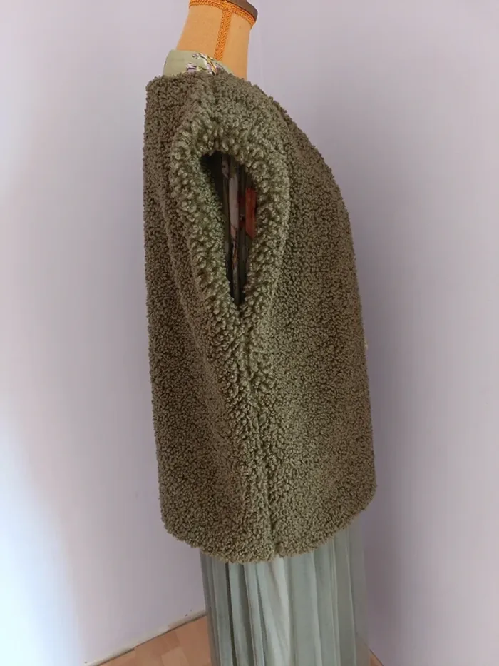 Gilet sans manche Johanna kaki - photo numéro 3