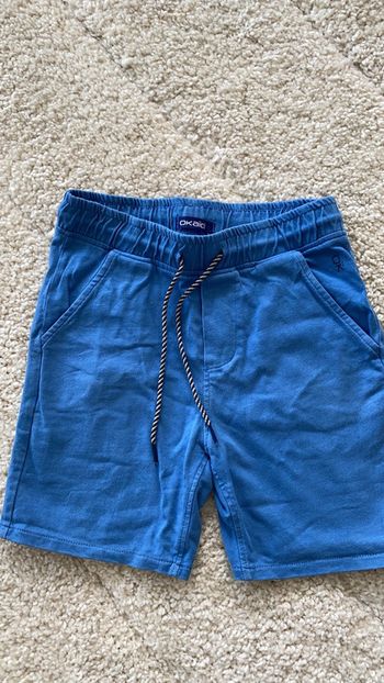 Bermuda okaidi taille 7 ans bleu