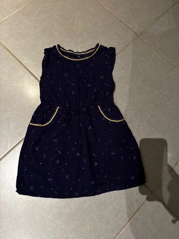 Robe sans manches avec 2 poches à la taille - Kiabi - Palmier / Ananas - Bleu marine - 6 ans