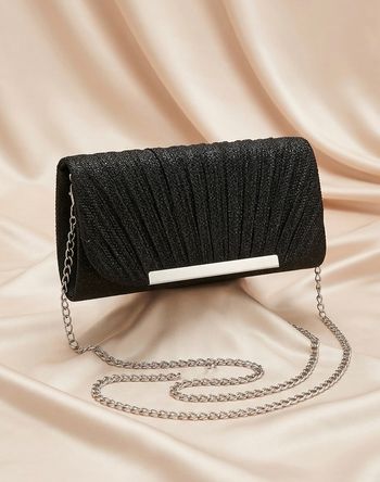 Petite pochette de soirée noire Neuf