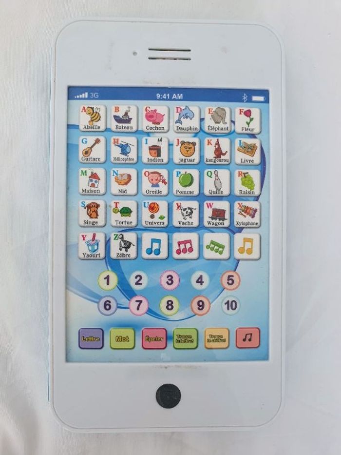 Tablette électronique lettres et chiffres Gifi