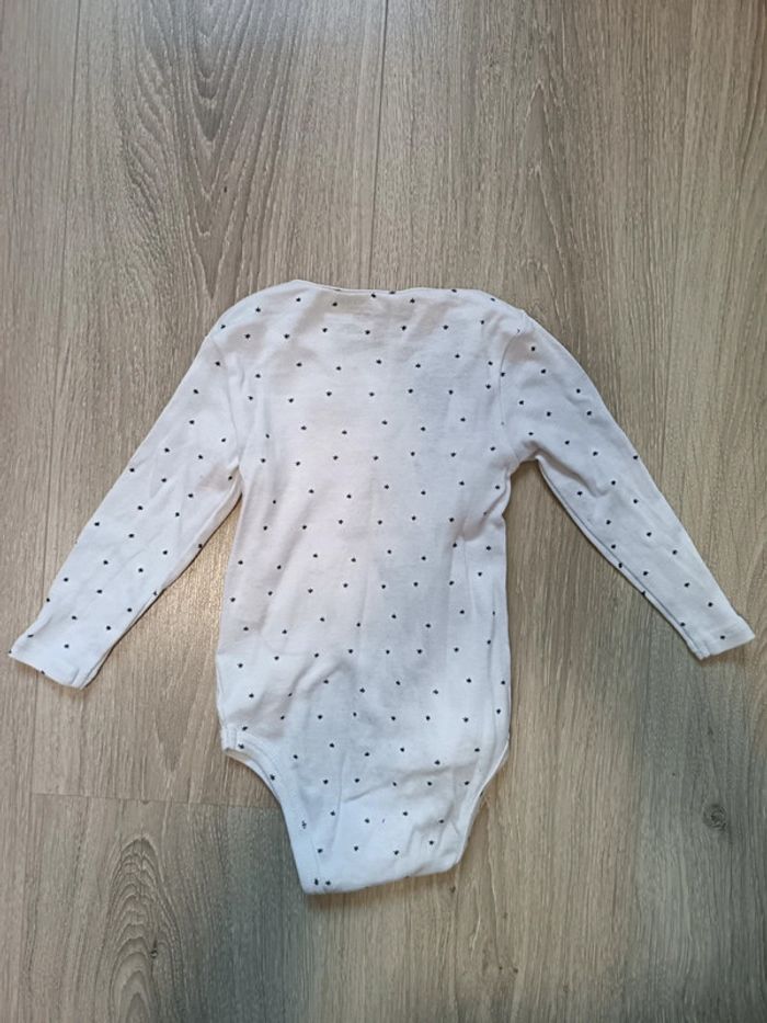 Body blanc étoiles Kiabi fille garçon 9 mois - photo numéro 3