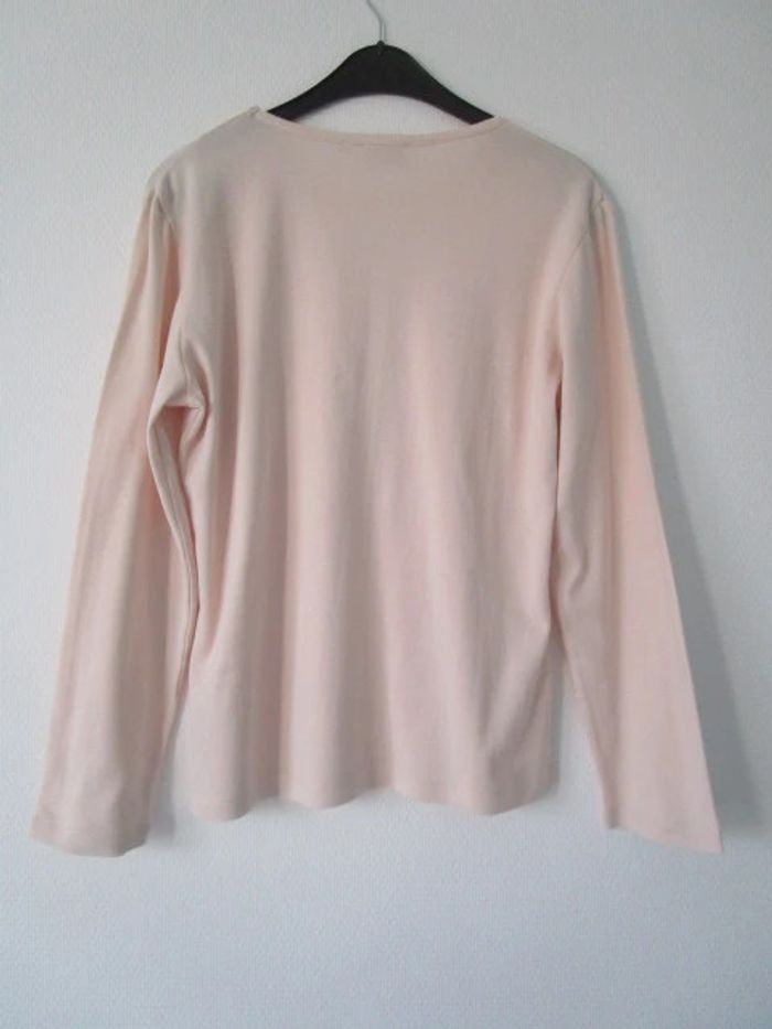 T-shirt écru vintage fleur 42 - photo numéro 9