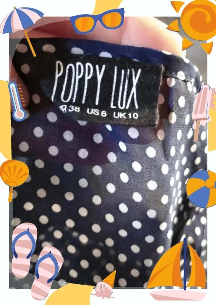 Top fluide esprit vintage a pois - photo numéro 4