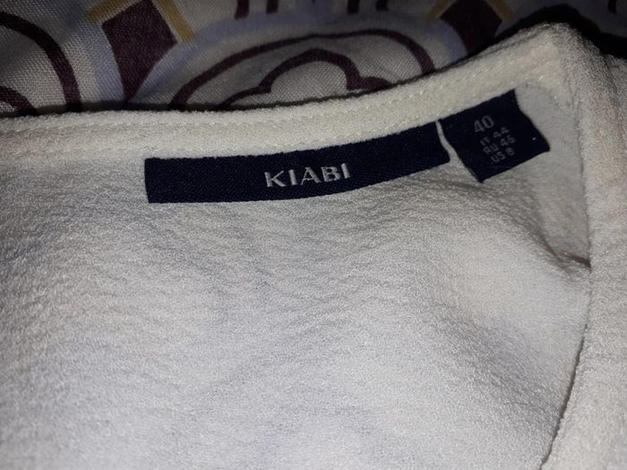 Blouse Kiabi (blanc), L / 40 / 12 - photo numéro 3