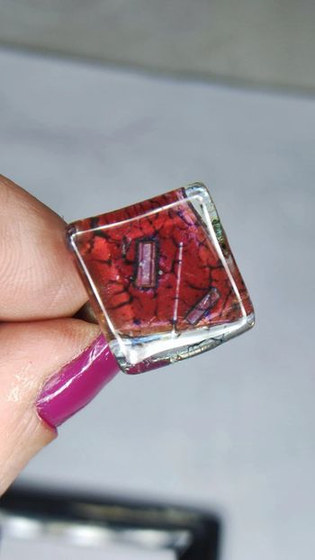 Bague en verre ajustable