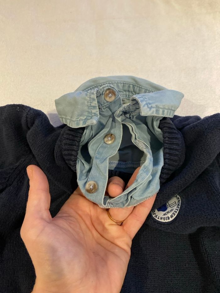 Pull chemise intégrée vertbaudet 5 ans garçon - photo numéro 9