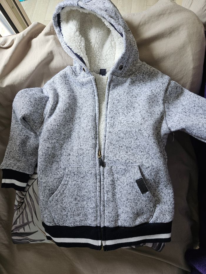 Gilet zippé fourré