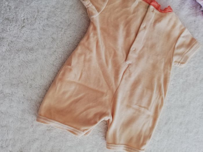 Ensemble orange fille 3 mois chocolatine - photo numéro 3