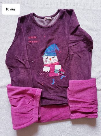 Pyjama velour DPAM 10 ans